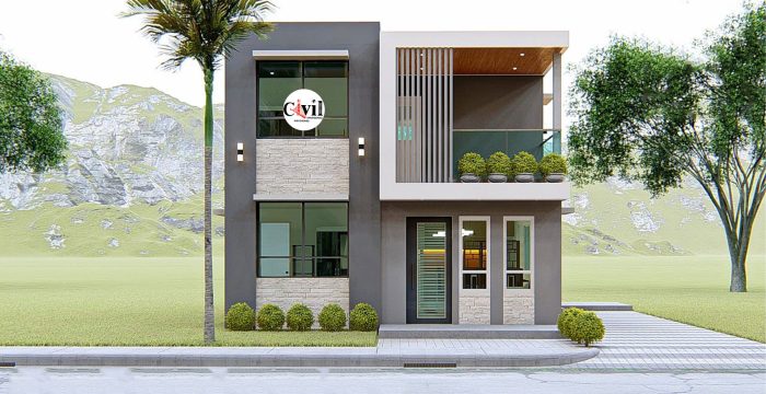 Desain rumah minimalis 2 laiantai