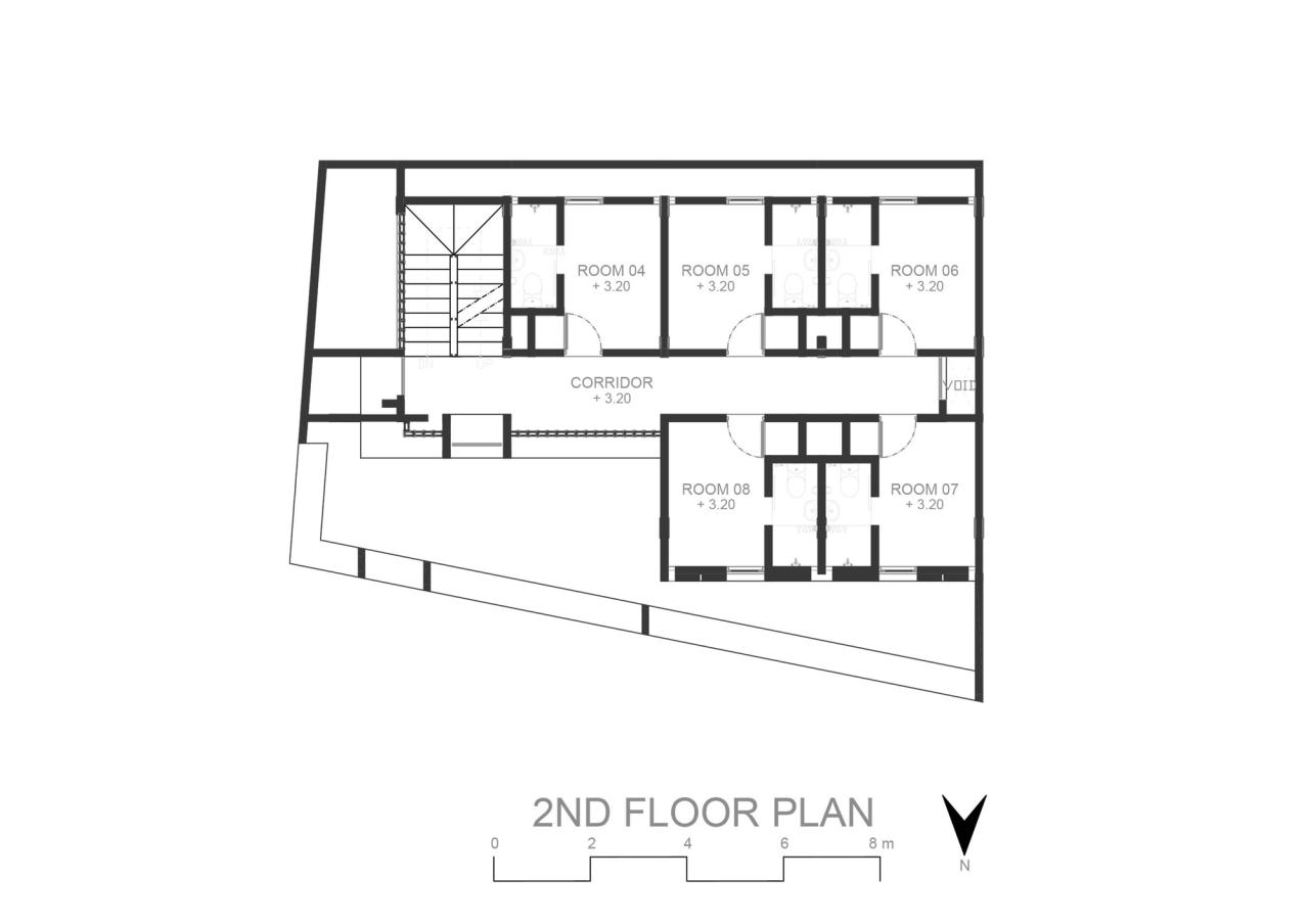 Desain rumah kost 5 x 20