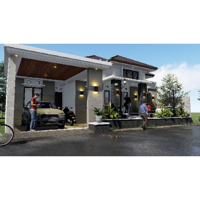 Desain rumah luas tanah 15 x 15