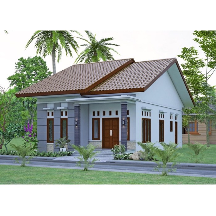 Desain rumah luas tanah 7x12m