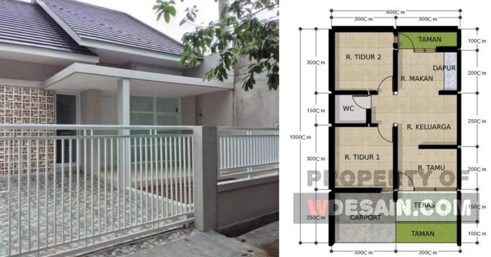 Desain rumah minimalis 2 lantai lahan 6x10