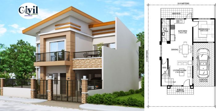 Desain Rumah Lebar 5 Meter Panjang 15 Meter