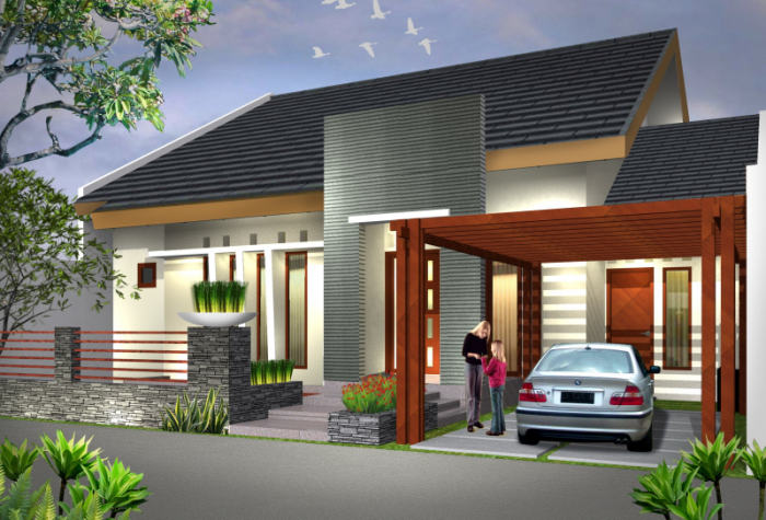 Desain Rumah Luas Tanah 15 x 15 Meter