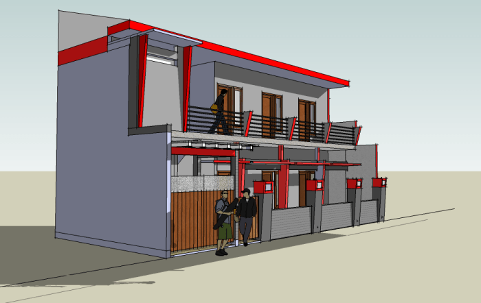 Desain rumah kosan terbaru