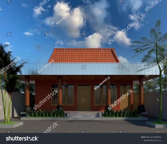 Desain rumah limas tampak depan