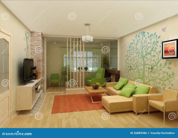 Living landscape interior room 3d architecture lifestyle preview floor